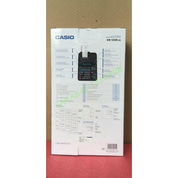 

PROMO! Kalkulator Save Time with Reprint Function CASIO DR-120R-BK |Kalkulator