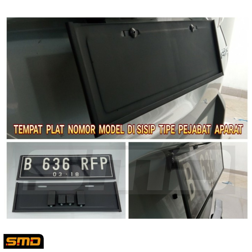 Dudukan Plat Mobil Besi Model Dinas