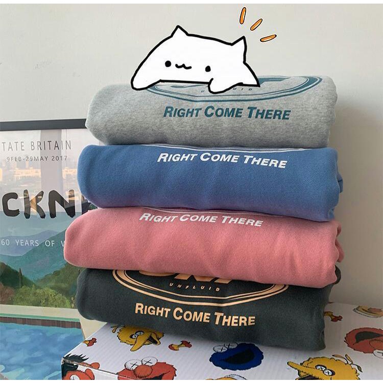 HOODIE UNISEX WANITA RIGHT COME THERE / HOODIE WANITA TEBAL