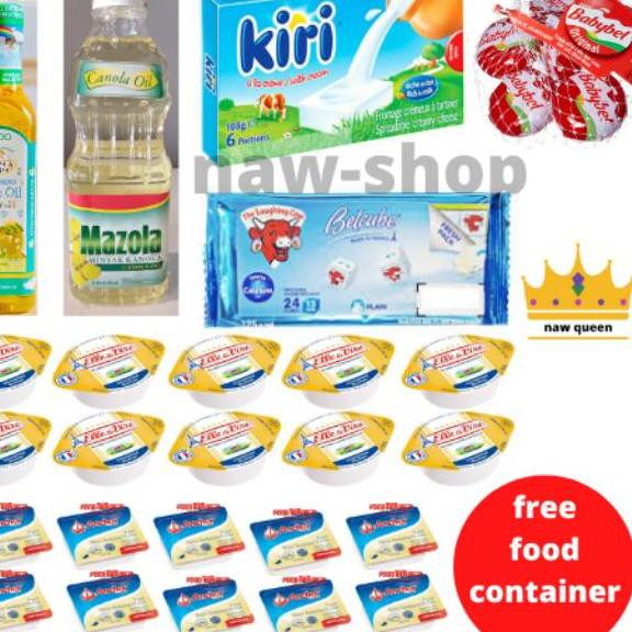 

Diskon TERMURAH! PAKET MPASI LENGKAP belcube kiri babybell Anchor Elle Vire EVOO Mazola <<>>