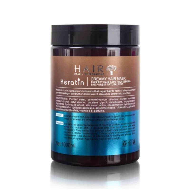 PROFESIONAL SALON/MASKER RAMBUT KERATIN/AMPUH ATASI RONTOK KETOMBE/ HALAL BPOM/TREATMENT/ lae sa luay-5