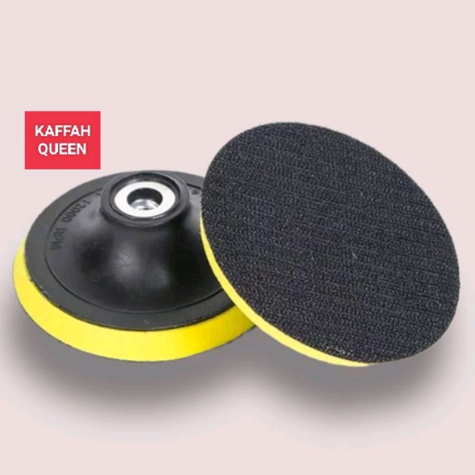 Tatakan Amplas Velcro / Bulat / Tempel