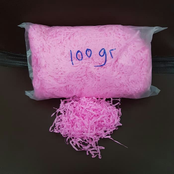 

Krep potong PINK pack JUMBO (alas kado tatakan wrap gift 100 gram)