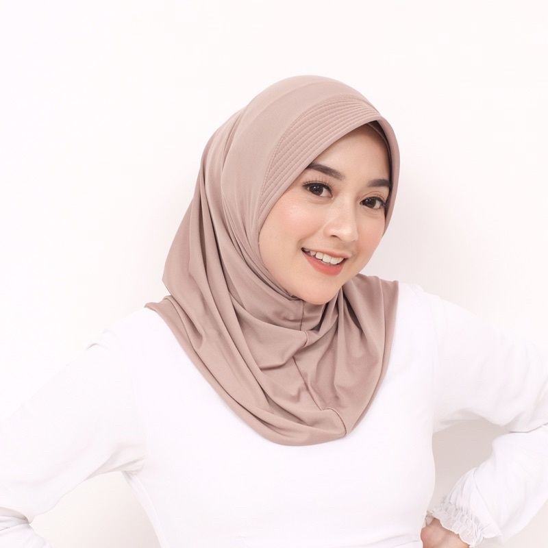 Hijab Sport Jersey Premium/Hijab Volly Premium (Pet Kecil Simple)