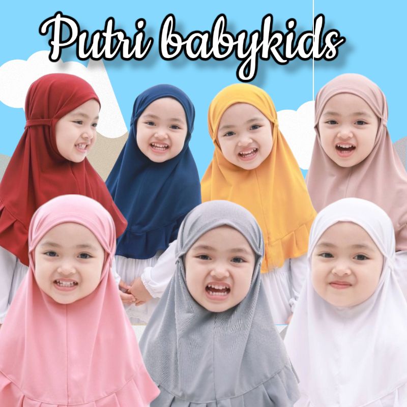 JILBAB HIJAB KERUDUNG ANAK PUTRI BABYKIDS PRIMIUM 3-7 TAHUN