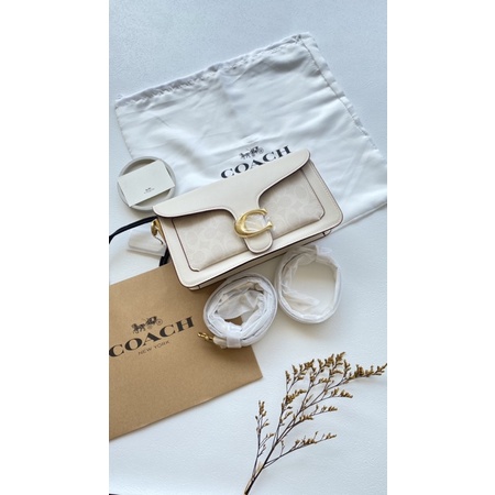 tas coach tabby white