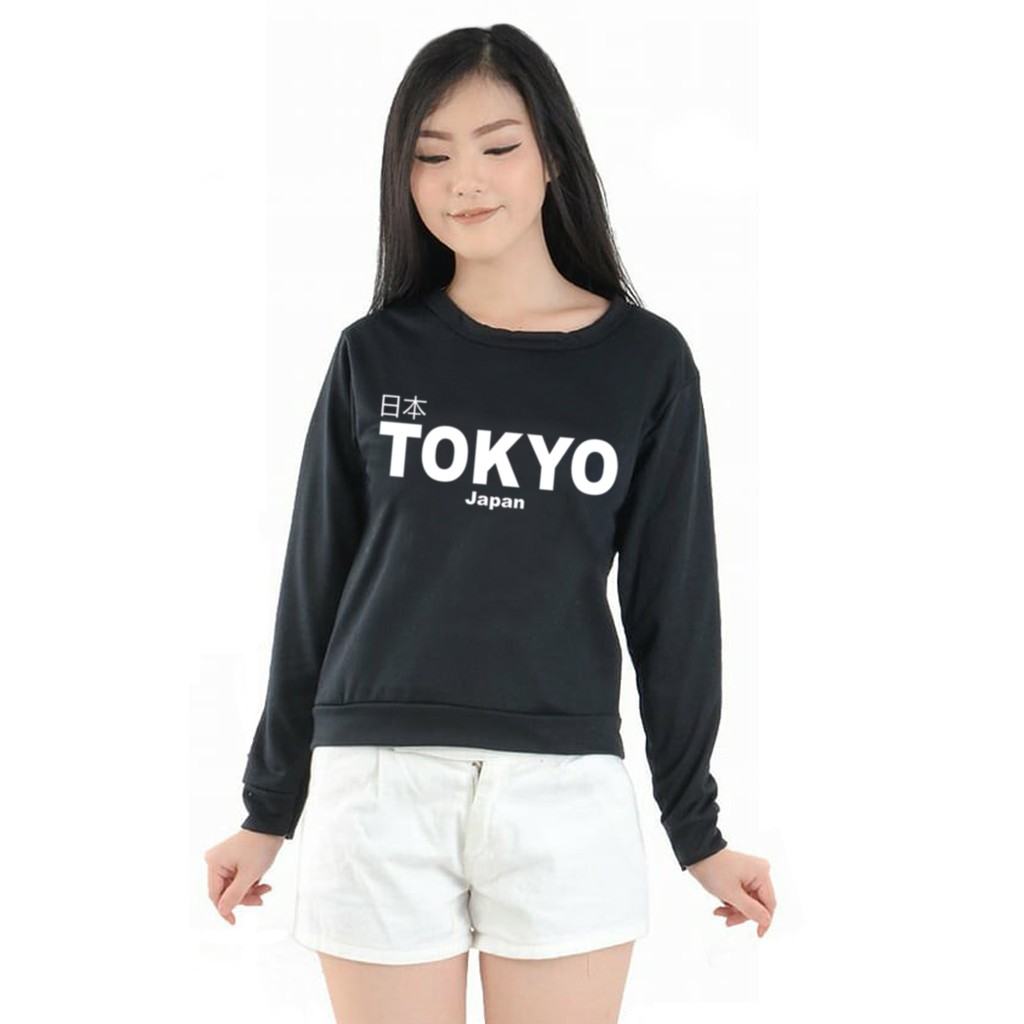 Bess - Sweater Crop Murah / Sweater Crop Wanita TOKYO