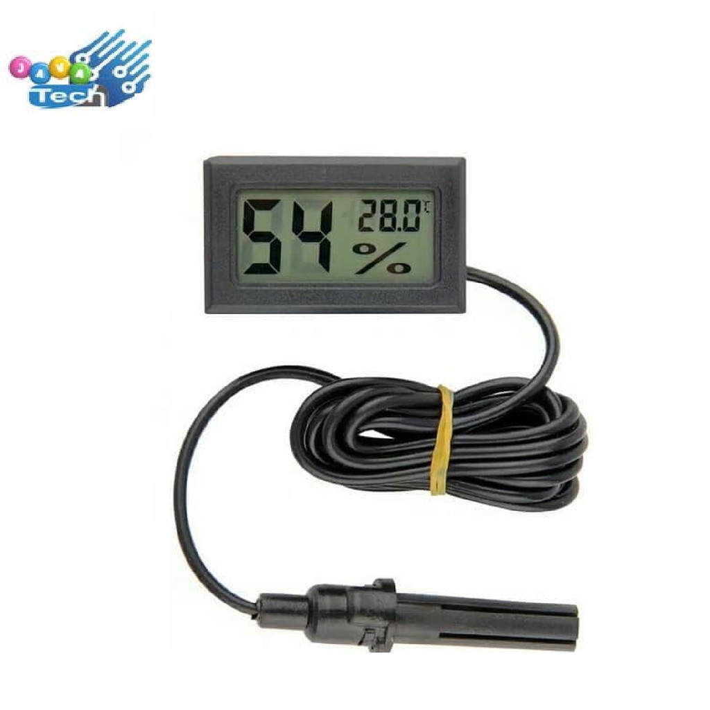 Termometer Hygrometer Digital Mini Indoor / Outdoor Thermometer