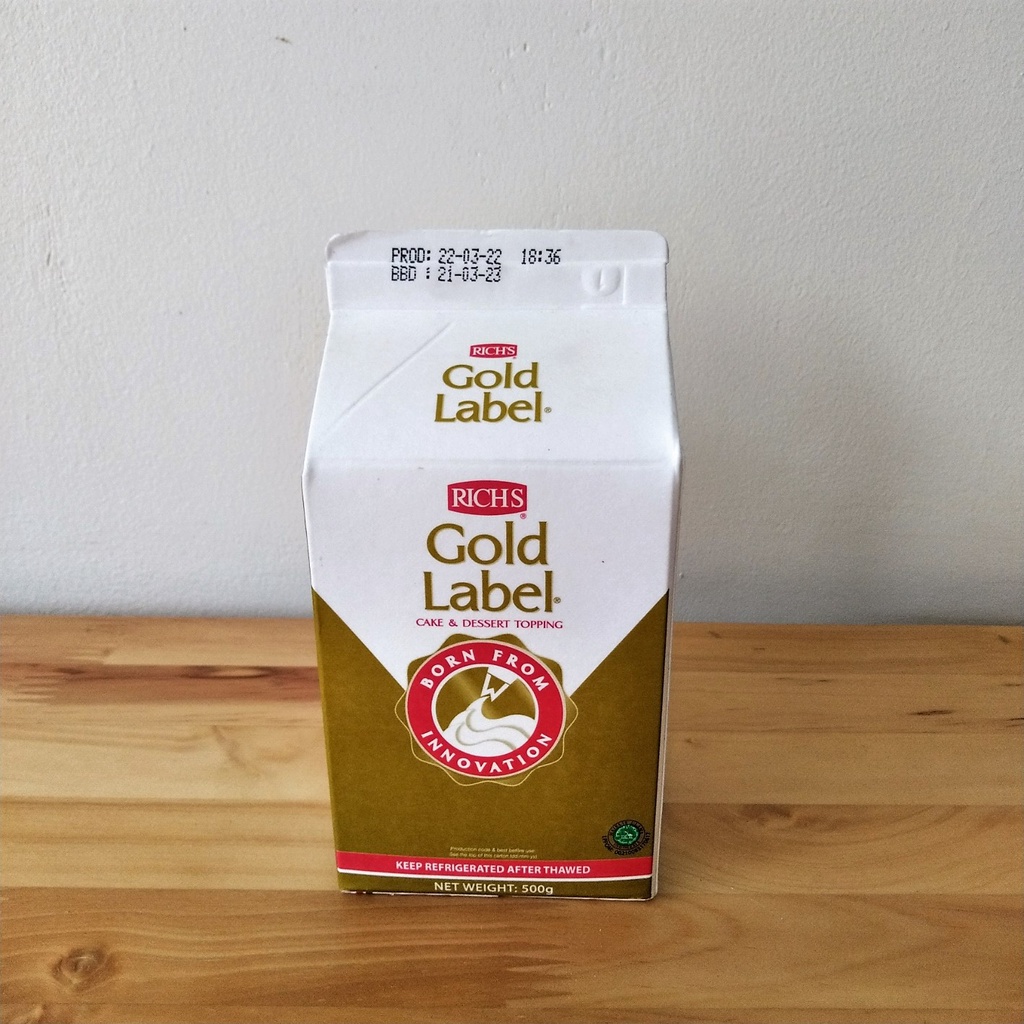 

RICH'S Whipping Cream Gold Label 500gr (INSTAN ONLY)