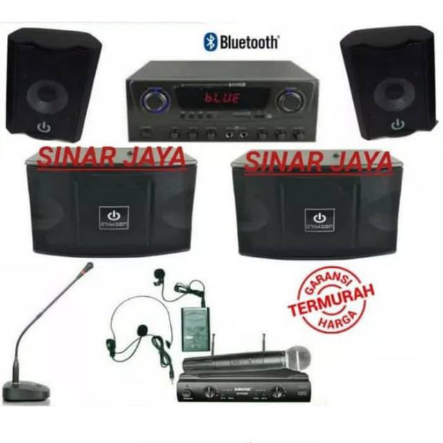 Paket karaoke Sound system Crimson 6 inch + 4 inch