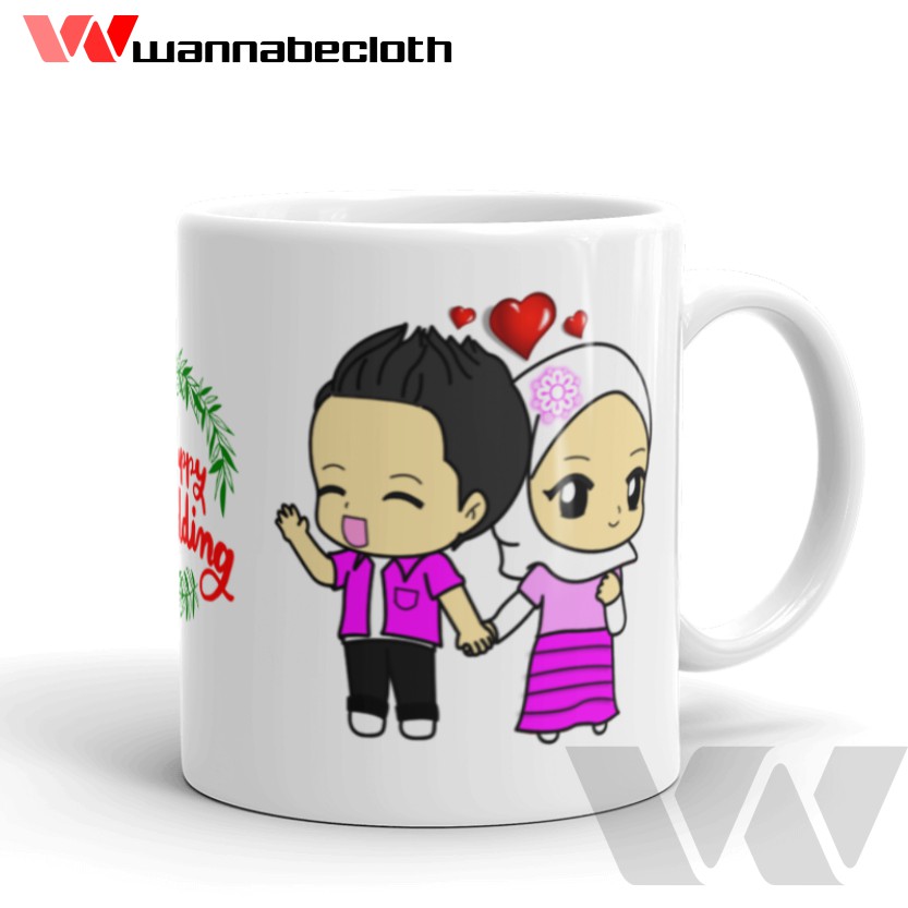 Mug Wedding Gelas Mug Kado Souvenir Pernikahan Souvenir Mug Custom Mug Wedding Muslim 2