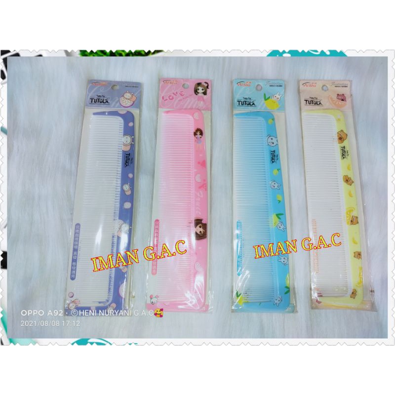 Sisir rambut lurus.sisir rambut gagang karakter.sisir rambut wanita