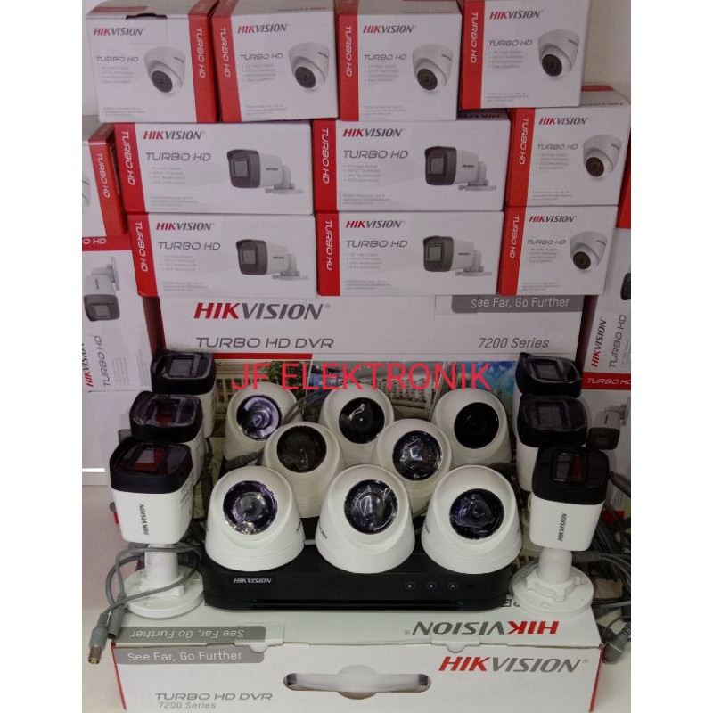 paket cctv hikvision 5mp 16 channel 14 camera hikvision 5mp