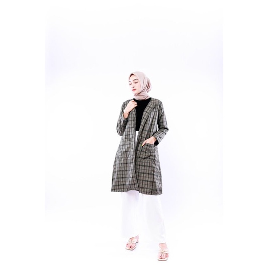 YAYA BLAZER (ld102 pjg95) - Outer Kotak Linen