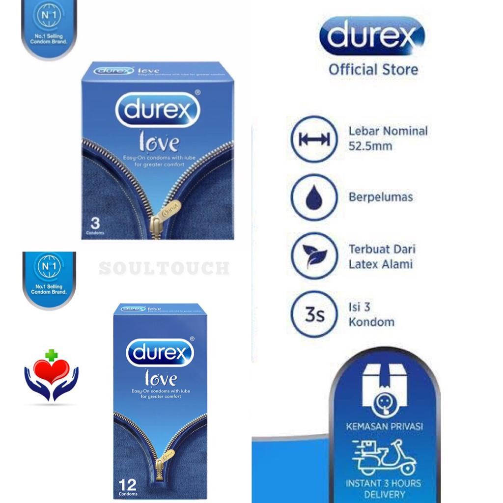 Durex Kondom Love Jeans 12 / 3 Pcs Kondom Tahan Lama berpelumas