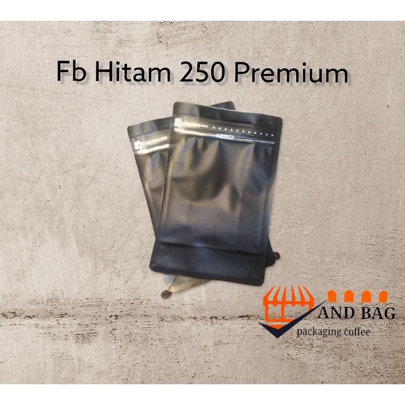 

FLAT BOTTOM BLACK 250gr 16x12.5 (valve)
