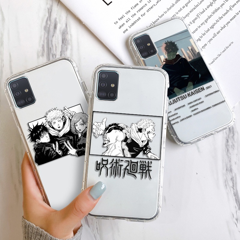 JUJUTSU KAISEN Soft Phone Case For Samsung A12 A21S A30 A20 A31 A32 A50 A51 A52 A50S A30S 4G 5G Clear TPU Anti-fall Cosing