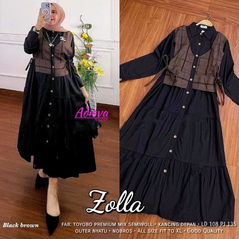 Gamis/Dress All Motif Alila Stacy Livy/Livina Almera Pretty Helina Flavio Erella Fiolin Gressy Miloa Jelio Amaris Sabrina Vidya Areola Talia Machio Zolla Geisya Gladis Eldora Morea Angeli Celine Adieva Matt Rayon Viscose-2