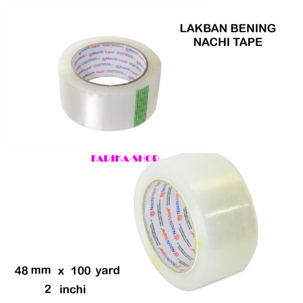 

Lakban Bening 48 mm (2 inch) / Isolasi Selotip Lakban Bening 2 inch / Isolasi ATK Warna Transparant