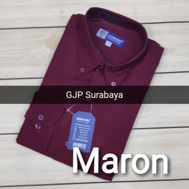 kemeja kerja kantor pria panjang size S M L XL