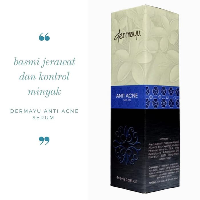[ORI] Dermayu Serum Anti Acne Membantu Merawat Kulit Berjerawat dalam 2 Minggu Original dan BPOM