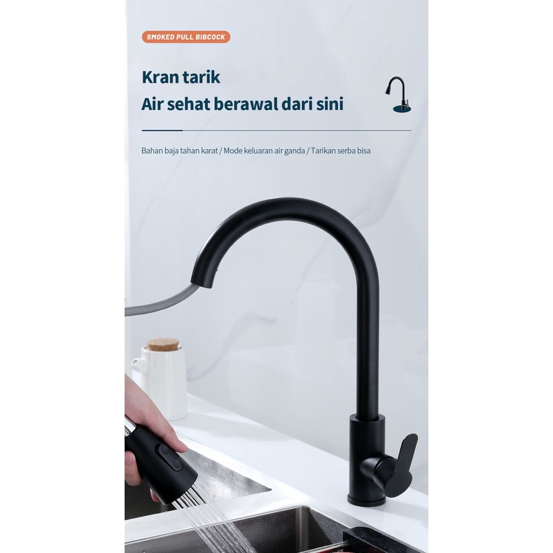 BLUE SKY keran kitchen sink / kran sink tarik panas dingin