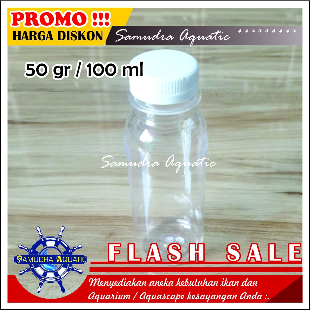 Botol Repack 50gr / 100 ml, Botol Plastik Kemasan Kosong