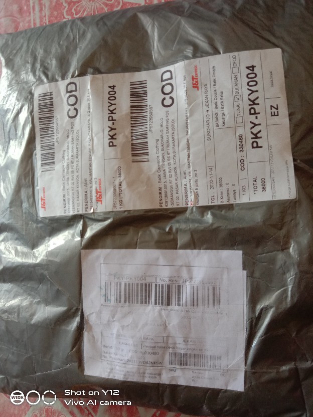 Camisola Batik Couple Solo Keluarga Seragam Anak Terbaru Kebaya Kekinian Jumbo Kd Madura Biru