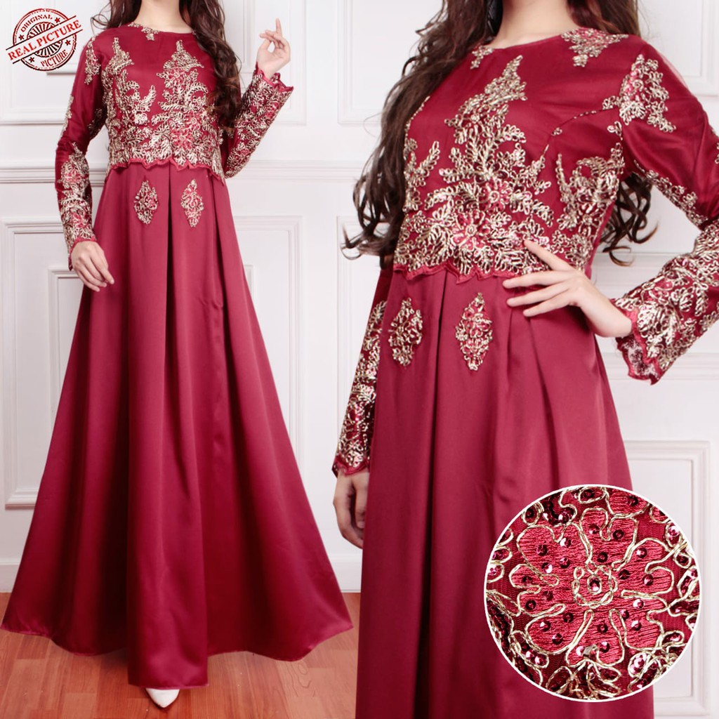 HOPYLOVY - Gamis Maxi Dress Arabia