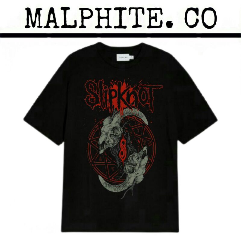 Kaos Baju Tshirt Slipknot Goats Slip Tee Lagu Band Musik Merch Heavy Metal Punk Rock And Roll Vintag
