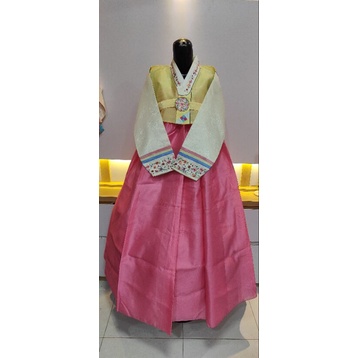 hanbokkorea kuning pink