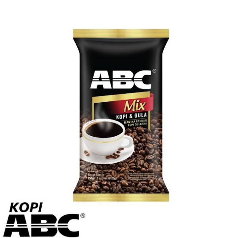 

ABC MIX KOPI & GULA ISI 10 SACHET 250G