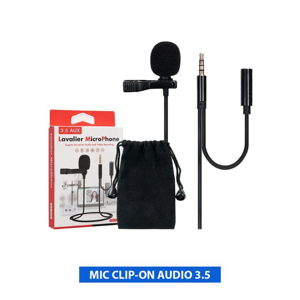 Lavelier GL-142 Microphone Clip On Aux 3.5mm