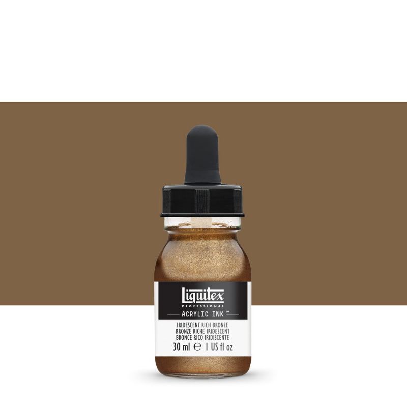 

ACRYLIC INK 30 ML IRIDESCENT RICH BRONZE LIQUITEX PROFESSIONAL