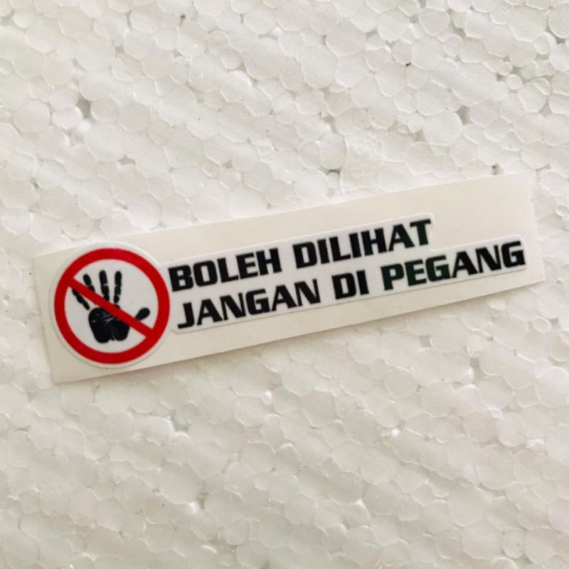 

Stiker Dilarang Ritrama Cutting Laminasi Glossy