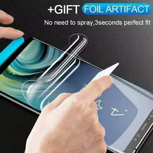 SAMSUNG A10/A20/A30/A50/A70/A80/M10/M20/M30/M30S ANTI GORES HYDROGEL DEPAN CLEAR SCREEN GUARD FULL COVER