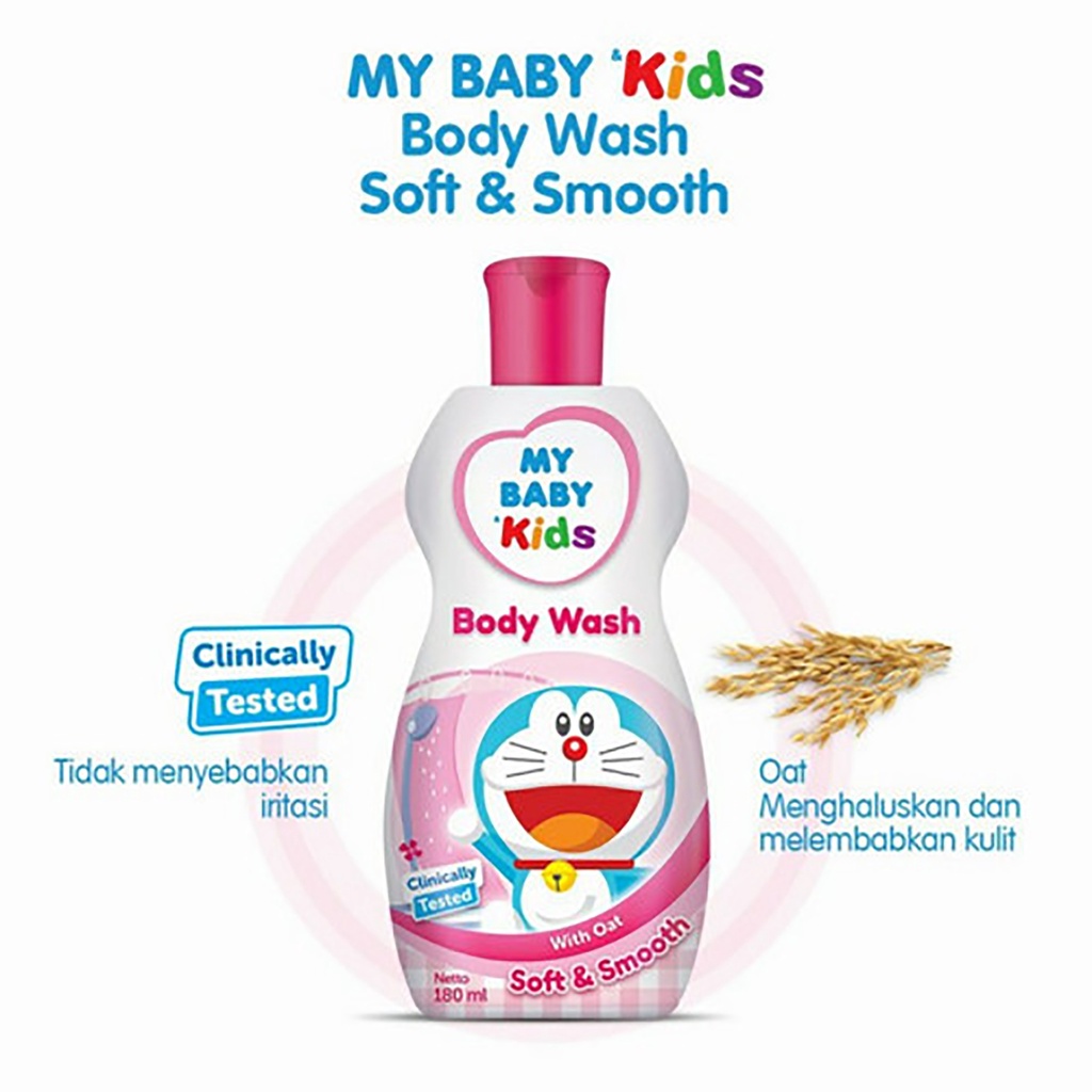 My Baby Kids Bodywash 180ml - Sabun Mandi Cair / MY BABY Kids Body Wash Cool &amp; Fresh / Soft &amp; Smooth