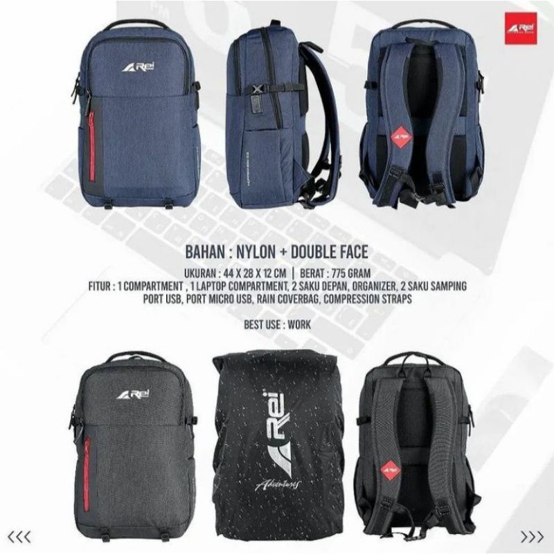 Tas Ransel Pria 25L HOFFEHEIM 0.2 AREI OUTDOORGEAR - Tas Ransel Laptop 14" Arei HOFFENHEIM - BACKPAC