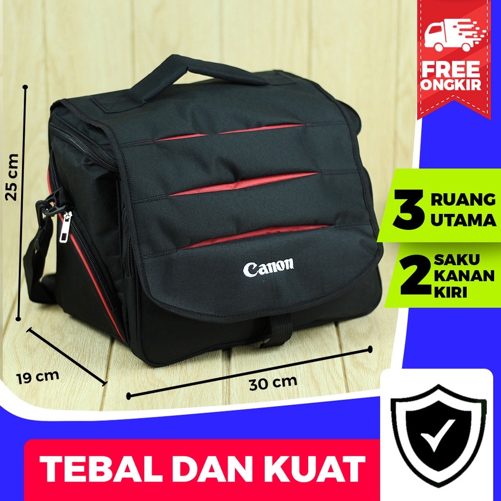 Tas Kamera Elite Polo Tas Selempang Camera DSLR Murah Sling Bag Kamera