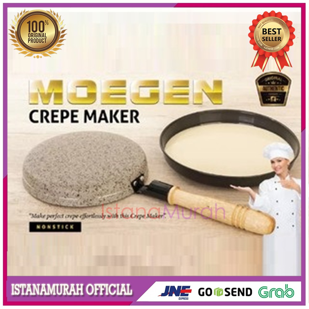 Banting Harga 《 Crepe Moegen》cetakan Kue Crepes - Buat Kulit Lumpia - Panci Dadar Gulung 0ZpAMRieKQOLo