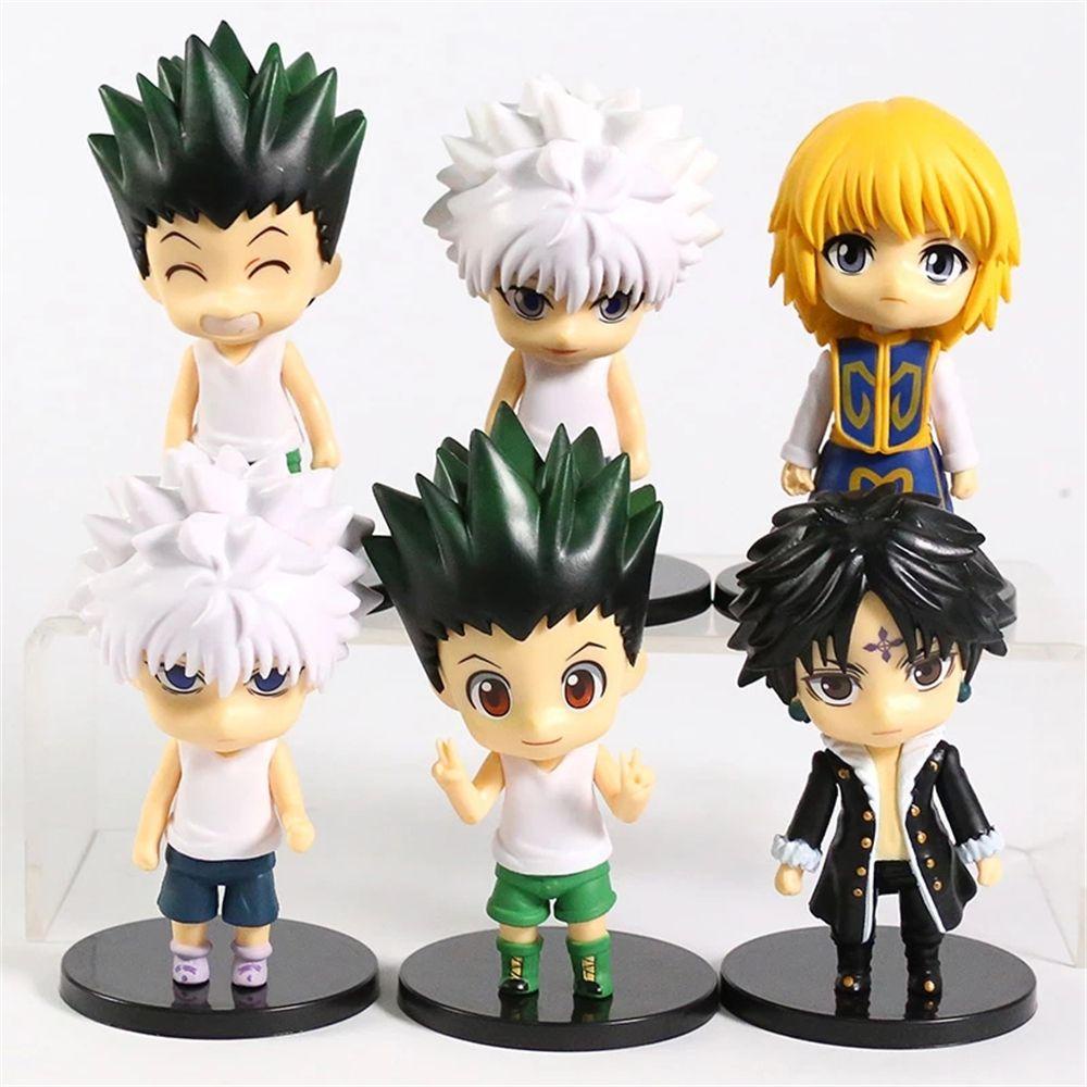 Lanfy Hunter x Hunter Anime Anak Hadiah PVC Kartun Anime Mainan Model Patung Mainan Ornamen Hadiah Gon Freecss