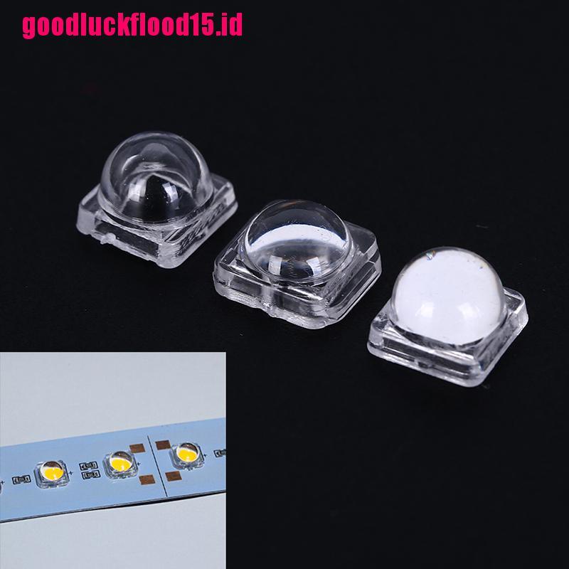 (LUCKID) 50pcs Lensa led Untuk 5050smd 30 60 120 Derajat