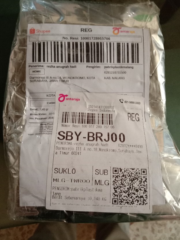 Plastik Standing Pouch 12 X 20 Zipperlock Tebal Polos/ Plastik Snack / Kemasan Plastik / Penyimpanan