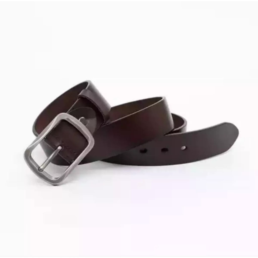 Buckle style -Sabuk Pria Model Jarum H - Sabuk IMPORT - Bahan Kulit Sintetis import