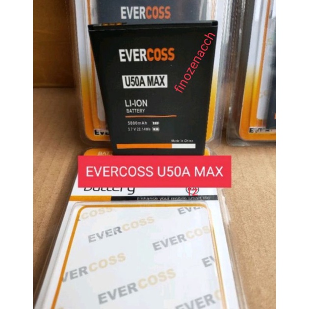 Baterai Evercross u50a max U50A MAX U50A Batery Batre Evercross U50A Max Original