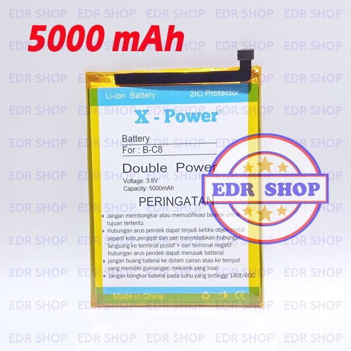 Batre Vivo Y69 1714 BC8 B-C8 Batu Baterai Battery Tanam Double Power