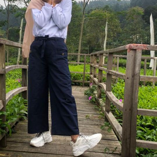 ☁ Celana Kulot Anak Perempuan Remaja/Tanggung usia 8-13 th Kulot Andin by Rainbow, Katun Cigaret / K