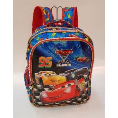Tas Ransel Sekolah Anak Sd 5D Timbul 3 Ruang 17 Inch cars mc quin Tas Cowok Backpack Korea Stylish