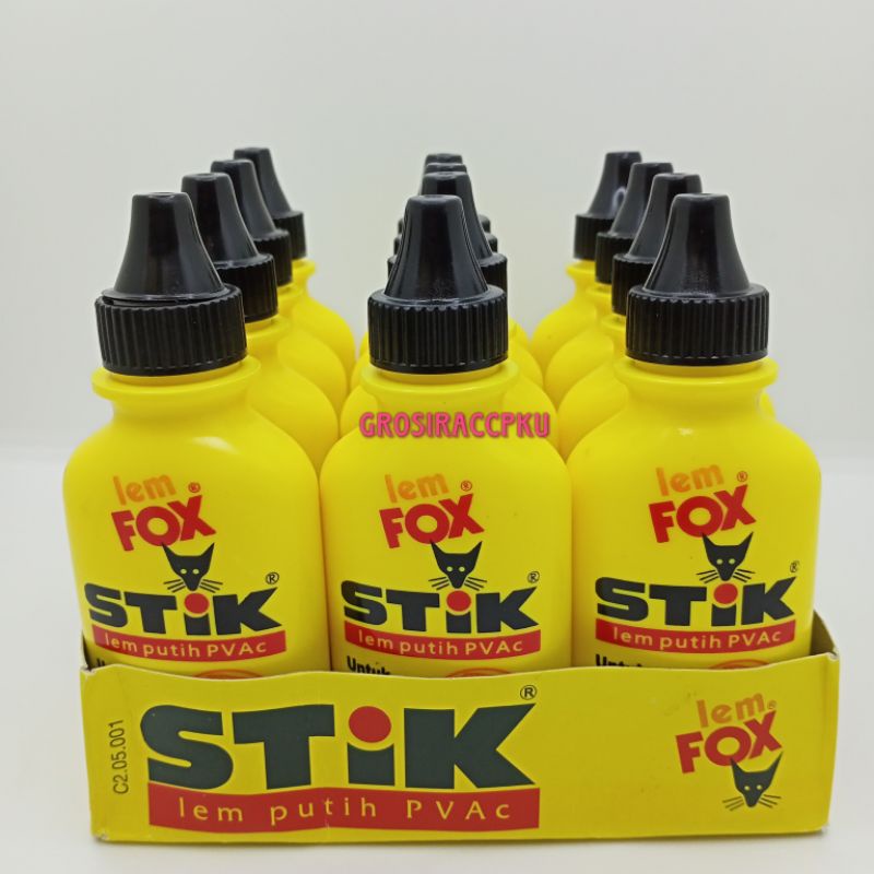 LEM FOX STIK PVAC 60 Gram Murah Meriah