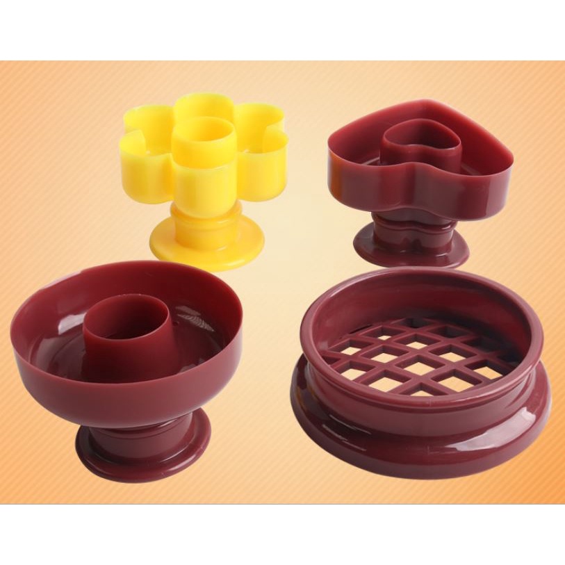 Cetakan Kue Donat Donut Maker Baking Tools Love Heart-shaped Plum